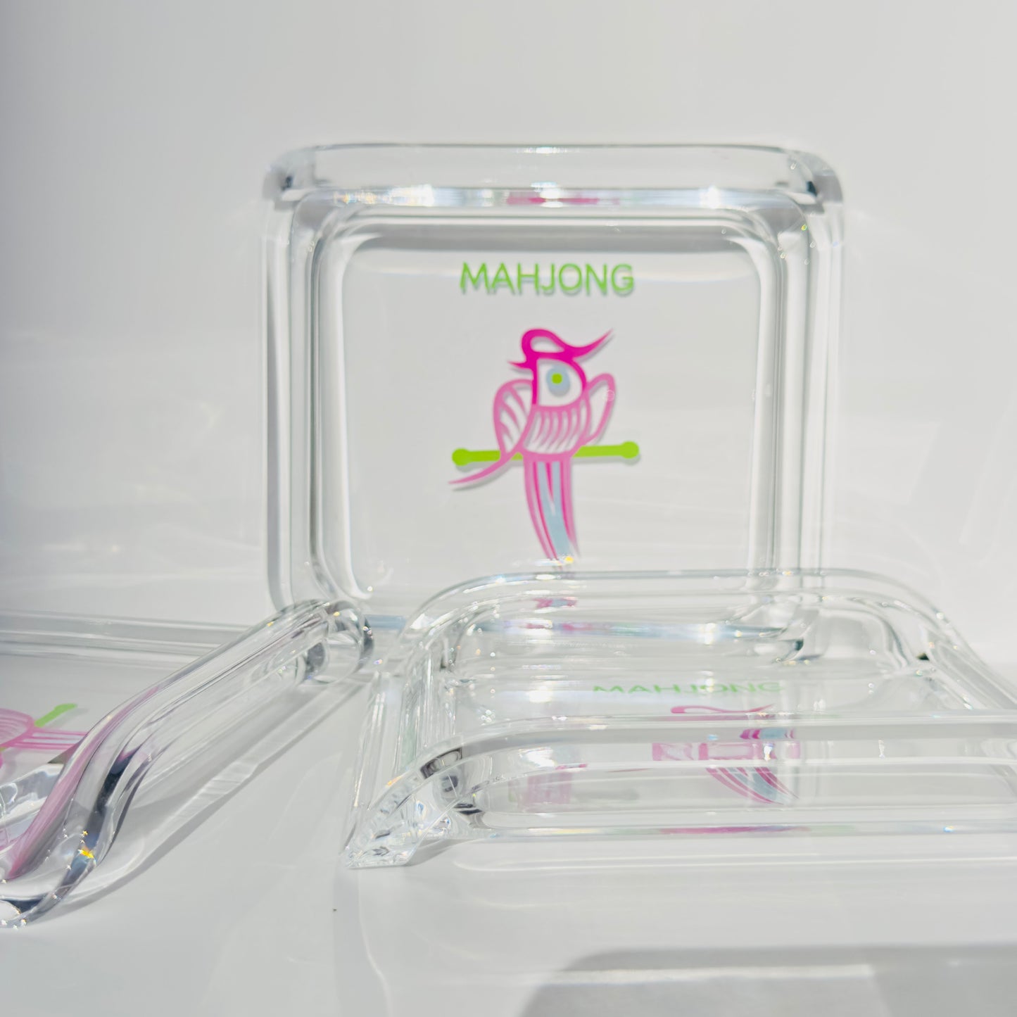Acrylic Mahjong House Sparrow Bowl / Catch-All Dish