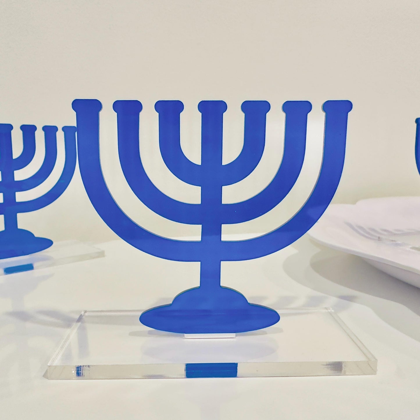 Acrylic Menorah Tabletop Decor