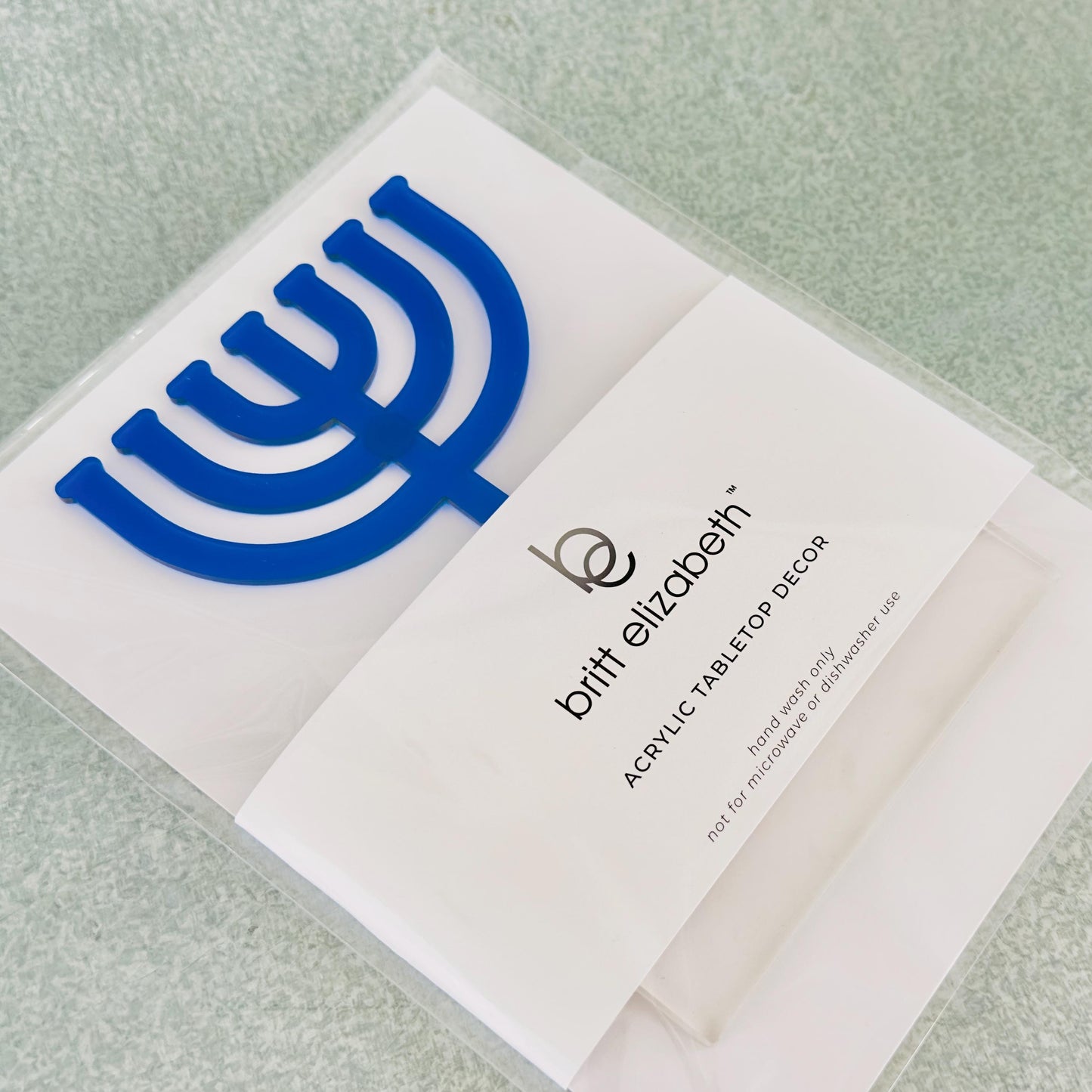 Acrylic Menorah Tabletop Decor