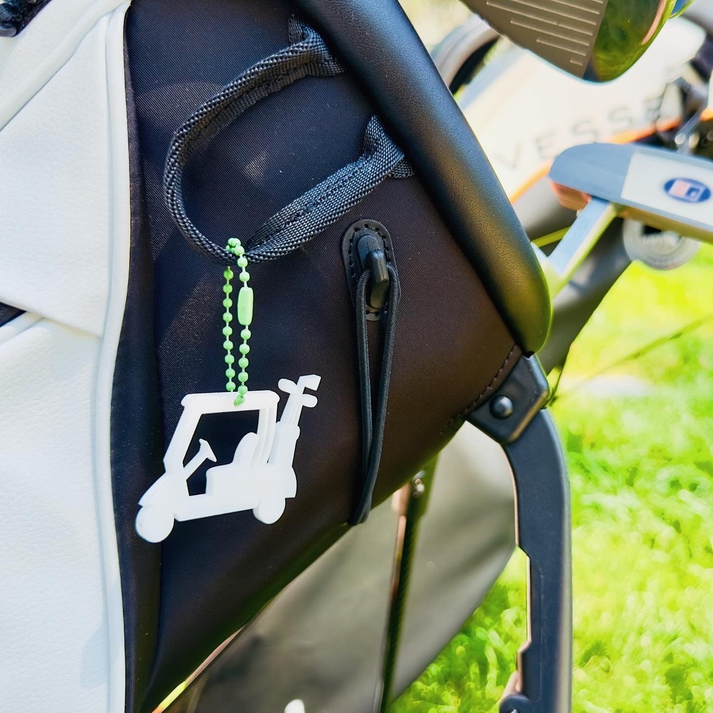 Acrylic Golf Cart Gift Tag
