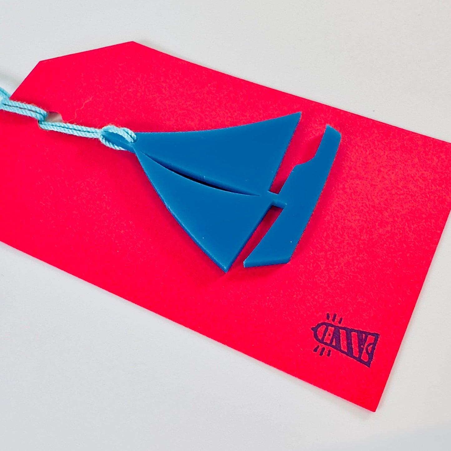 Acrylic Sailboat Gift Tag