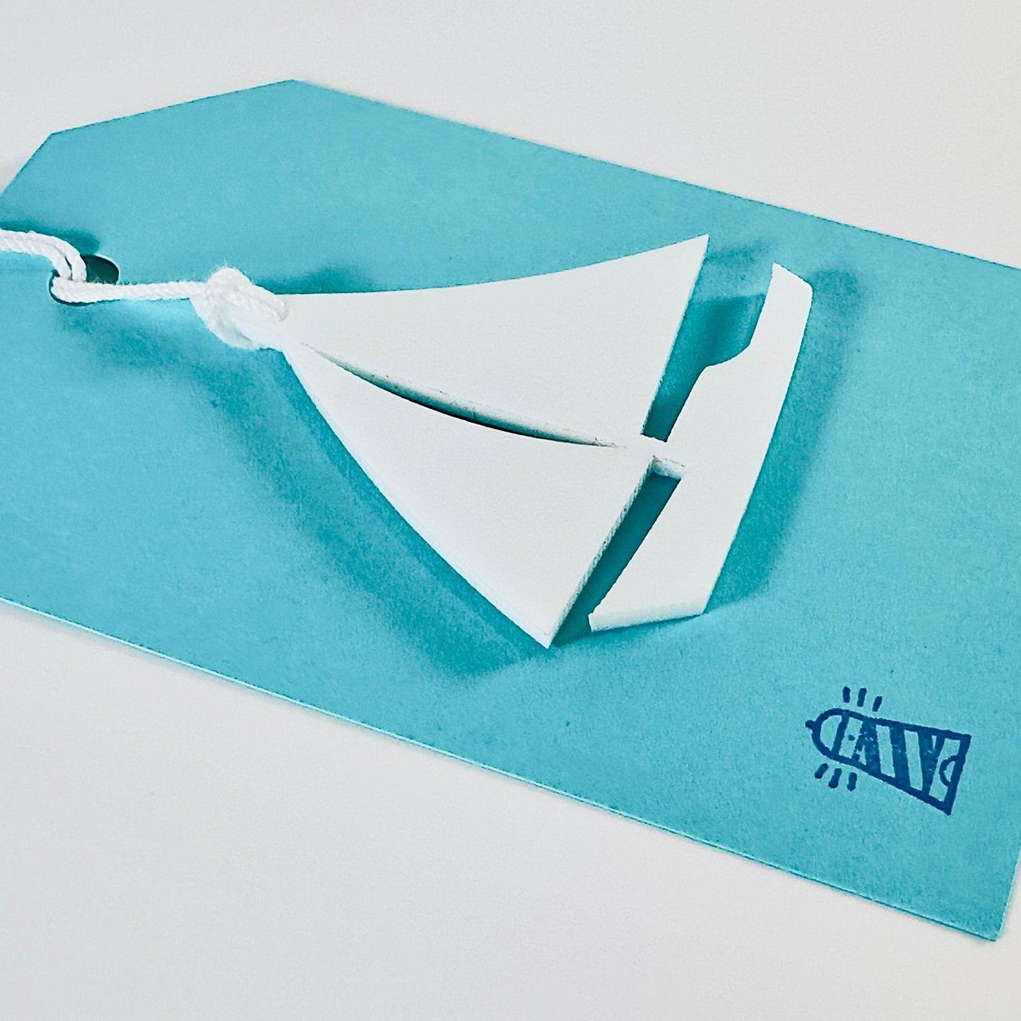 Acrylic Sailboat Gift Tag