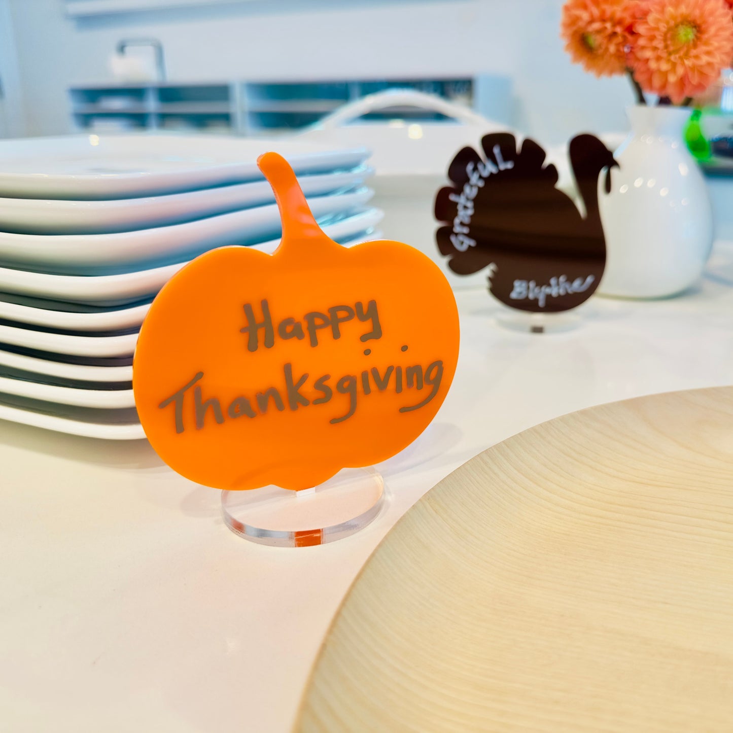 Acrylic Thanksgiving Tabletop Decor
