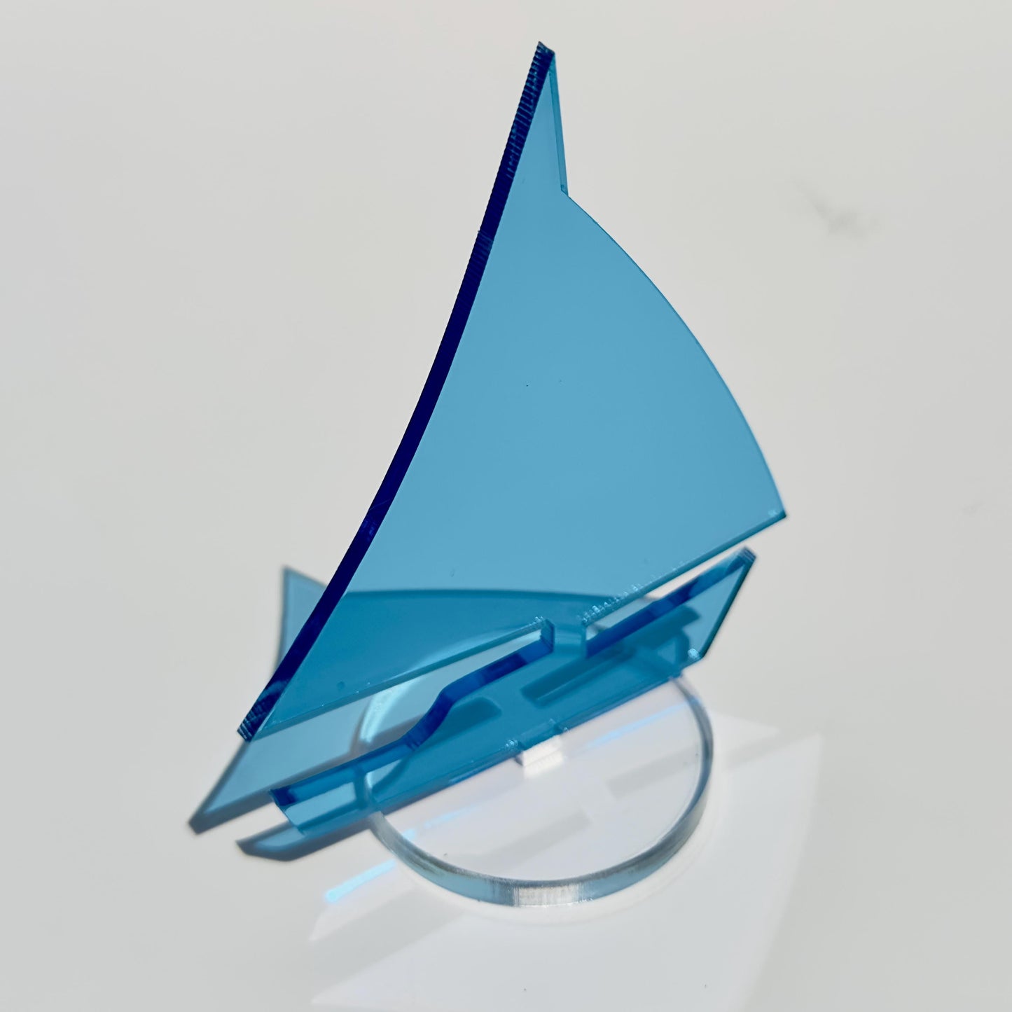 Acrylic Sailboat Tabletop Decor