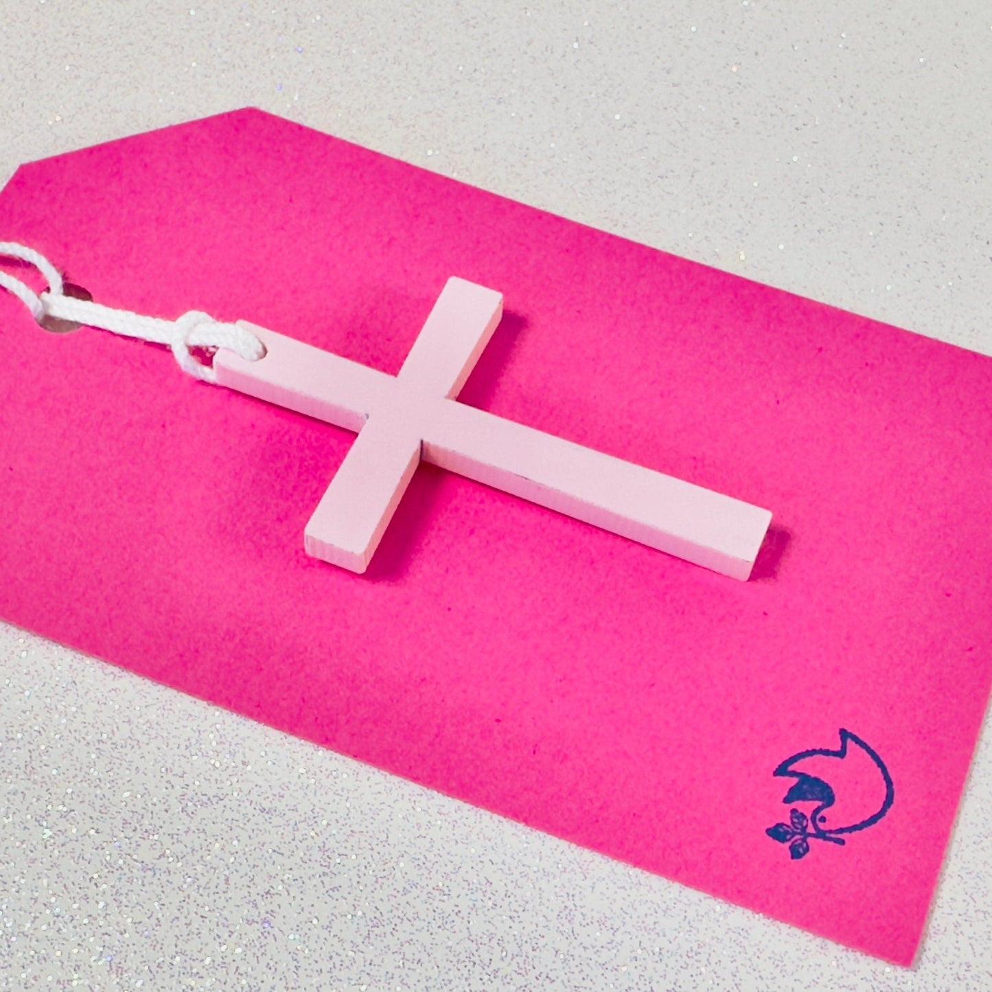 Acrylic Cross Gift Tag