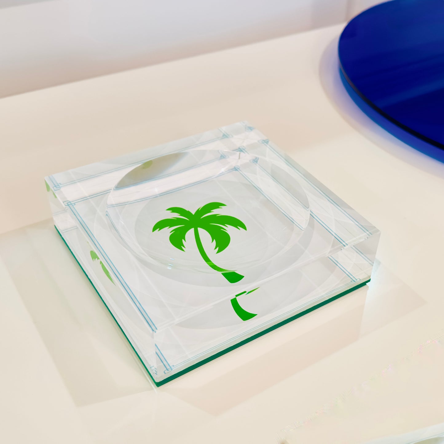 Acrylic Palm Tree Bowl / Catch-All Dish