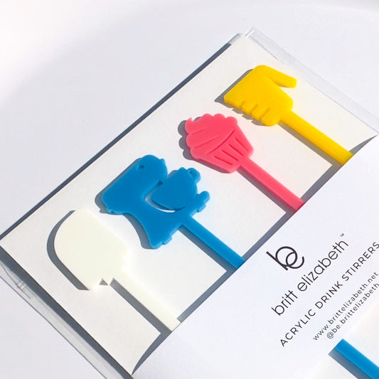 Baking Acrylic Drink Stirrers