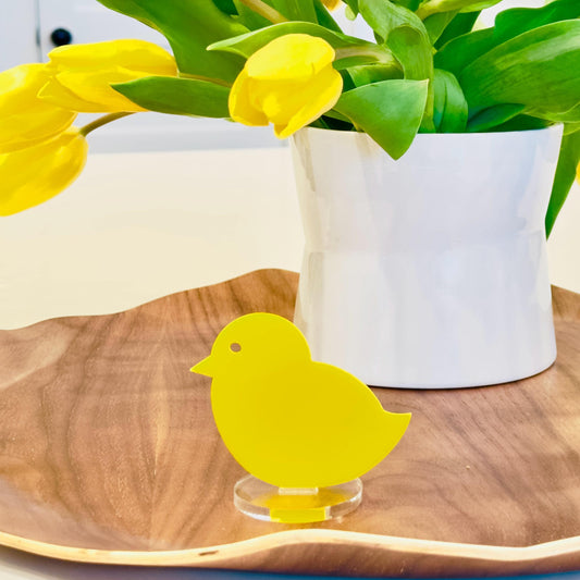 Acrylic Chick Spring Tabletop Decor