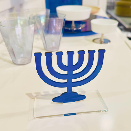 Acrylic Menorah Tabletop Decor