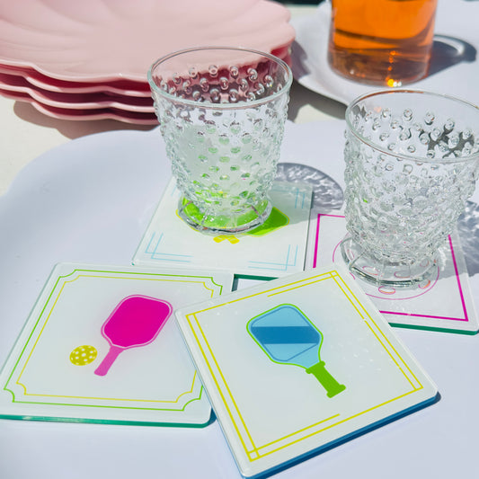 Pickleball Coaster Set