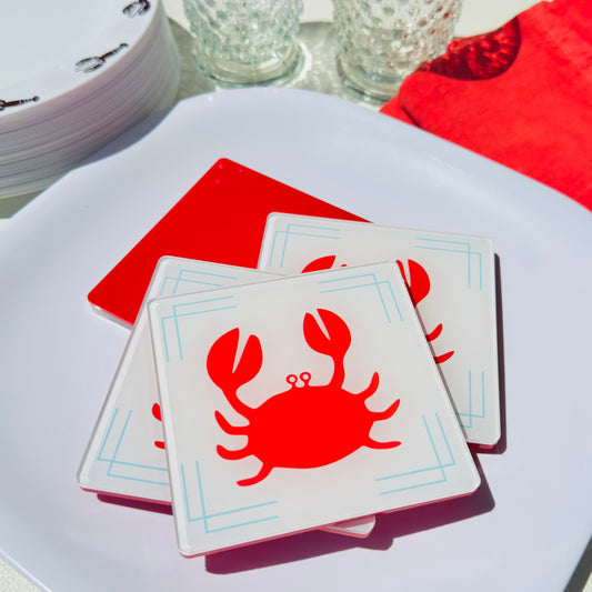 Coastal Crab Coaster Set