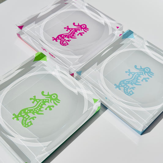 Acrylic Mahjong Dragon Bowl / Catch-All Dish